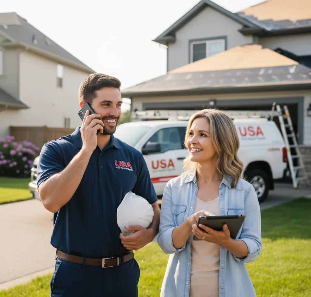 USA Roof Repair Experts customer support in Hershey